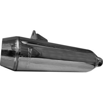 BASSANI XHAUST 1811-4939 8S37C 4" Slip-On Muffler with Billet End Cap - Chrome - Scout