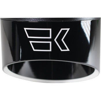 KHROME WERKS 1861-1456 200714P Replacement End Cap - Edge - 4-1/2" - Black