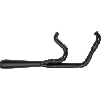TRASK 2851-0561 TM-5054BKBK 2-into-1 Assault Exhaust System - Full Black on Black