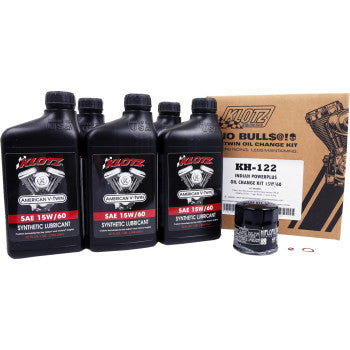 KLOTZ OIL 3601-0875 KH-122 Synthetic Oil Change Kit - Indian Powerplus - 15W-60