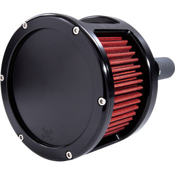 FEULING PARTS 1010-3137 5423 BA Race Series Air Cleaner Kit - Black Anodized - Red filter