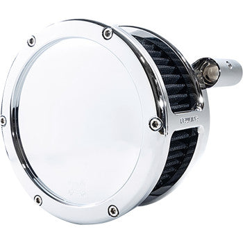 FEULING PARTS 1010-3327 5547 BA Air Cleaner Kit - Chrome with Black Filter - Twin Cam