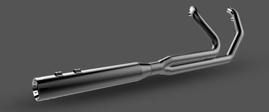 KHROME WERKS 1800-2513 200785 2-into-1 Outlaw Exhaust System - Black