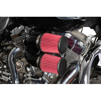 S&S 1010-2881 170-0567A Tuned Induction Air Cleaner Kit M8 blk 17-23