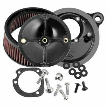 S&S 1010-2161 170-0301B Stealth Air Cleaner Kit FBW