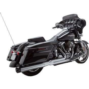 1800-2270 550-0728 S&S 2 into 1 Sidewinder® Complete Exhaust System chr M8 17-24