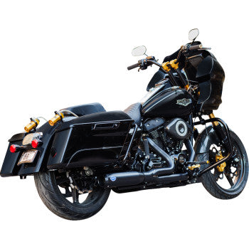 S&S CYCLE 1800-2689 550-1110 2-into-1 Qualifier Exhaust System - 50-State - Black