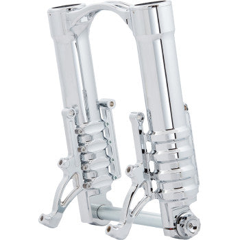 ARLEN NESS 0403-0176 120-012 Method No Flex Inverted Fork Legs - 49 mm - Chrome - For Custom Radial Mount Brake Caliper