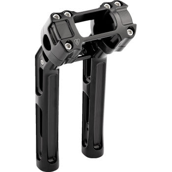 ARLEN NESS 0603-1144 520-053 Method Kickback Handlebar Riser - Softail Gauge Cut-Out - 10" - Black