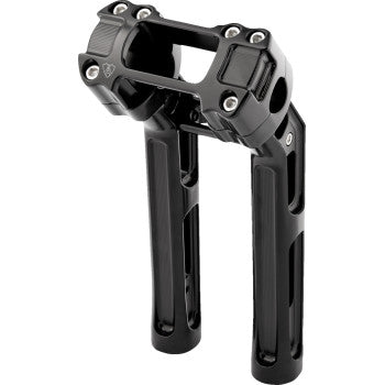ARLEN NESS 0603-1144 520-053 Method Kickback Handlebar Riser - Softail Gauge Cut-Out - 10" - Black