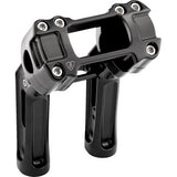 ARLEN NESS 0603-1145 520-055 Method Kickback Handlebar Riser - Softail Gauge Cut-Out - 7" - Black