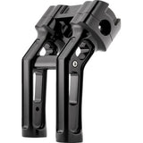 ARLEN NESS 0603-1145 520-055 Method Kickback Handlebar Riser - Softail Gauge Cut-Out - 7" - Black