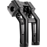 ARLEN NESS 0603-1145 520-055 Method Kickback Handlebar Riser - Softail Gauge Cut-Out - 7" - Black