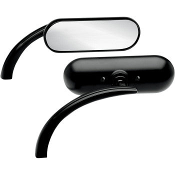 ARLEN NESS 0640-0499 13-412 Micro-Mirror - Mini - Side View - Oval - Black - Left