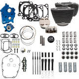 S&S CYCLE 0904-0101 310-1225 129" Power Package Engine Performance Kit - Chain Drive - Oil Cooled - Highlighted Fins - M8