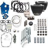 S&S CYCLE 0904-0105 310-1237 132" Power Package Engine Performance Kit - Chain Drive - Oil Cooled - Highlighted Fins - M8