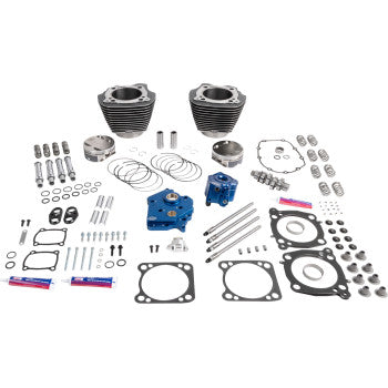 S&S CYCLE 0904-0170 310-1388 132" Power Package Engine Performance Kit - HPT496 - Chain Drive - Oil Cooled - Black Granite - 114"/117" M8