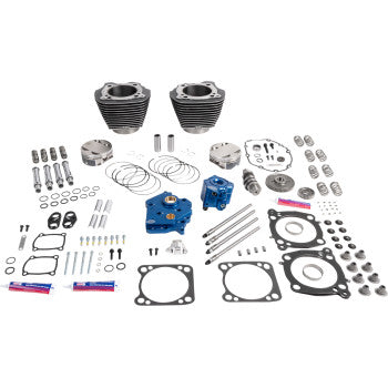 S&S CYCLE 0904-0178 310-1402 132" Power Package Engine Performance Kit - HPT496 - Gear Drive - Water Cooled - Black Granite - 114"/117" M8