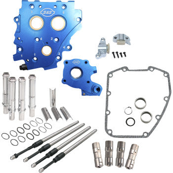 S&S CYCLE 0925-1583 310-1273 Cam Chest Kit without Cams for Chain Drive Twin Cam - Chain Drive - Chrome Pushrods - Twin Cam