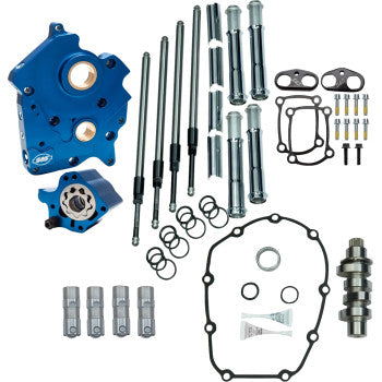 S&S CYCLE 0925-1652 310-1432 Cam Chest Kit with HPT560 - Water Cooled - HPT560 - Chrome Pushrod Tubes - VVT M8