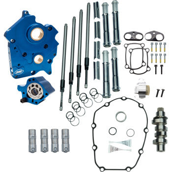 S&S CYCLE 0925-1656 310-1003C Cam Chest Kit for M8 - Oil Cooled - Chain Drive - 465 Cam - Chrome Pushrod Tubes - M8