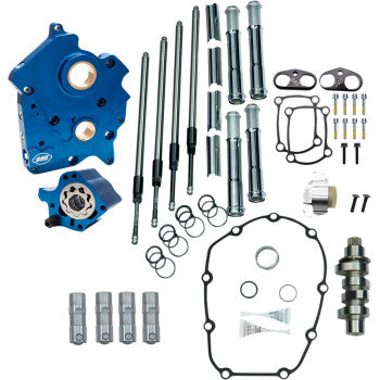 S&S CYCLE 0925-1657 310-1004C Cam Chest Kit for M8 - Oil Cooled - Chain Drive - 475 Cam - Chrome Pushrod Tubes - M8