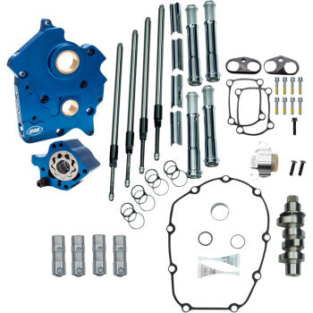 S&S CYCLE 0925-1692 310-1000C Cam Chest Kit for M8 - Water Cooled - Chain Drive - 475 Cam - Chrome Pushrod Tubes - M8