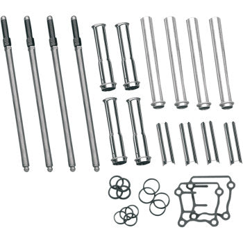 S&S CYCLE 0928-0017 93-5095 Adjustable Pushrod Cover Kit with Chrome Covers - Chrome Covers - Twin Cam '99-'17