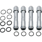 S&S CYCLE 0928-0122 106-1340 Pushrod Cover Kit - Chrome - Twin Cam | M8