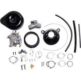 S&S CYCLE 1001-0088 110-0148 Super G Carburetor with Stealth Air Cleaner Kit - Gloss Black - Evolution Big Twin