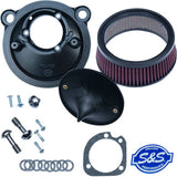 S&S CYCLE 1010-2753 170-0302E Super Stock™ Stealth Air Cleaner Kit - Black