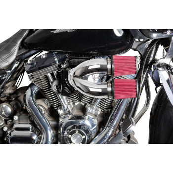 S&S CYCLE 1010-2883 170-0636A Tuned Induction Air Cleaner Kit - Chrome