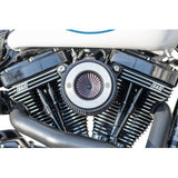 S&S CYCLE 1010-2960 170-0716A Air Stinger Stealth Air Cleaner Kit - Black Chrome Ring