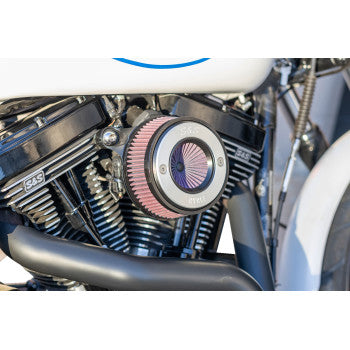 S&S CYCLE 1010-2960 170-0716A Air Stinger Stealth Air Cleaner Kit - Black Chrome Ring