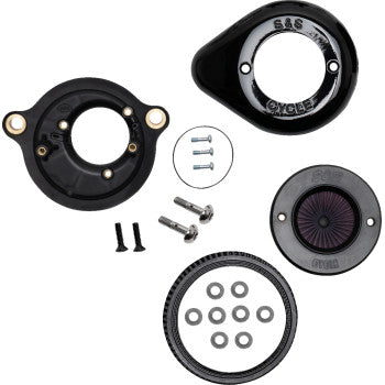 S&S CYCLE 1010-2962 170-0718A Air Stinger Stealth Air Cleaner Kit Air Stinger Stealth Air Cleaner Kit - Black