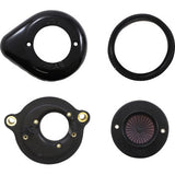 S&S CYCLE 1010-2962 170-0718A Air Stinger Stealth Air Cleaner Kit Air Stinger Stealth Air Cleaner Kit - Black
