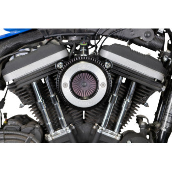 S&S CYCLE 1010-2967 170-0724A Air Stinger Stealth Air Cleaner Kit - Black Chrome Ring