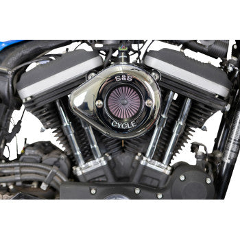 S&S CYCLE 1010-2968 170-0725A Air Stinger Stealth Air Cleaner Kit - Chrome