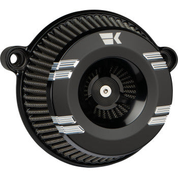 KHROME WERKS 1010-3164 250200 Instigator Air Cleaner - Klassic - Black - Twin Cam