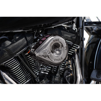 S&S CYCLE 1010-3176 170-0782 Stealth Mini Teardrop Air Cleaner - M8 - Lava Chrome