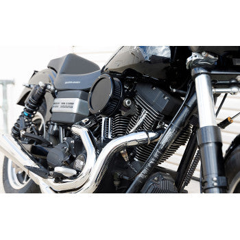 FEULING PARTS 1010-3446 5543-S Slim BA Air Cleaner Kit - Black - Black Filter - Twin Cam