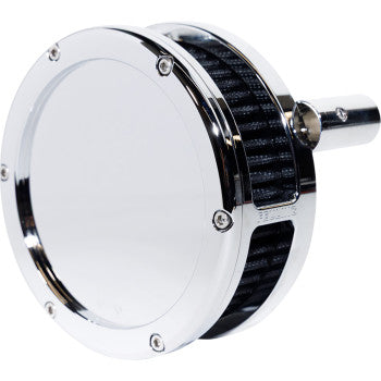 FEULING PARTS 1010-3448 5547-S BA Slim Air Cleaner Kit - Chrome - Black Filter - Twin Cam