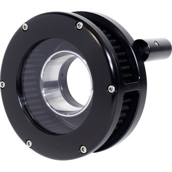 FEULING PARTS 1010-3451 5554-S BA Slim Air Cleaner Kit - Black/Clear - Black Filter - '08-'17 Twin Cam