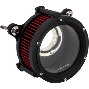 TRASK 1010-3456 TM-1025BK 68 mm Assault Charge Air Cleaner - Flat Black - Gen 2 M8