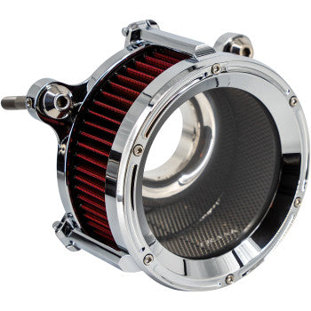 TRASK 1010-3459 TM-1025CH 68 mm Assault Charge Air Cleaner - Chrome - Gen 2 M8