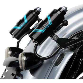 LEGEND SUSPENSION 1313-0245 1313-0245 REVO ARC Billet Remote Reservoir External Mounts - Black