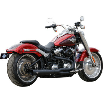 S&S CYCLE 1800-2485 550-0846B SuperStreet 2:1 50 State Exhaust for M8 Softail - Black