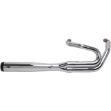 S&S CYCLE 1800-2486 550-0847B SuperStreet  2:1 50 State Exhaust for M8 Softail - Chrome