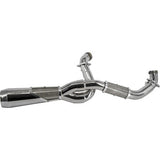 TRASK 1800-2496 TM-5110 2-into-1 Big Sexy Exhaust System - Brushed Stainless Steel