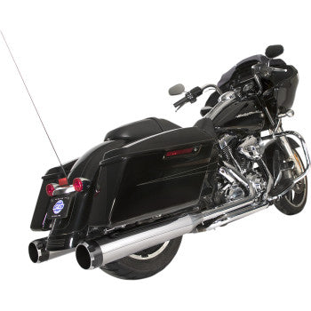 S&S CYCLE 1800-2523 550-0677B El Dorado Dual Exhaust System El Dorado Dual Exhaust System - Chrome - Black Thruster